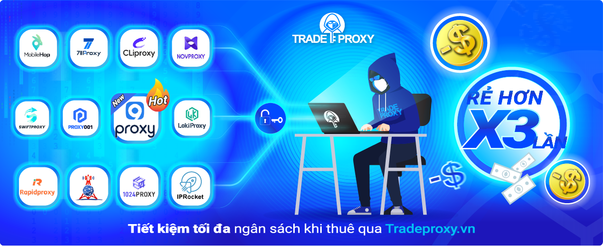 Mua 9proxy pia và các hãng lớn giá rẻ