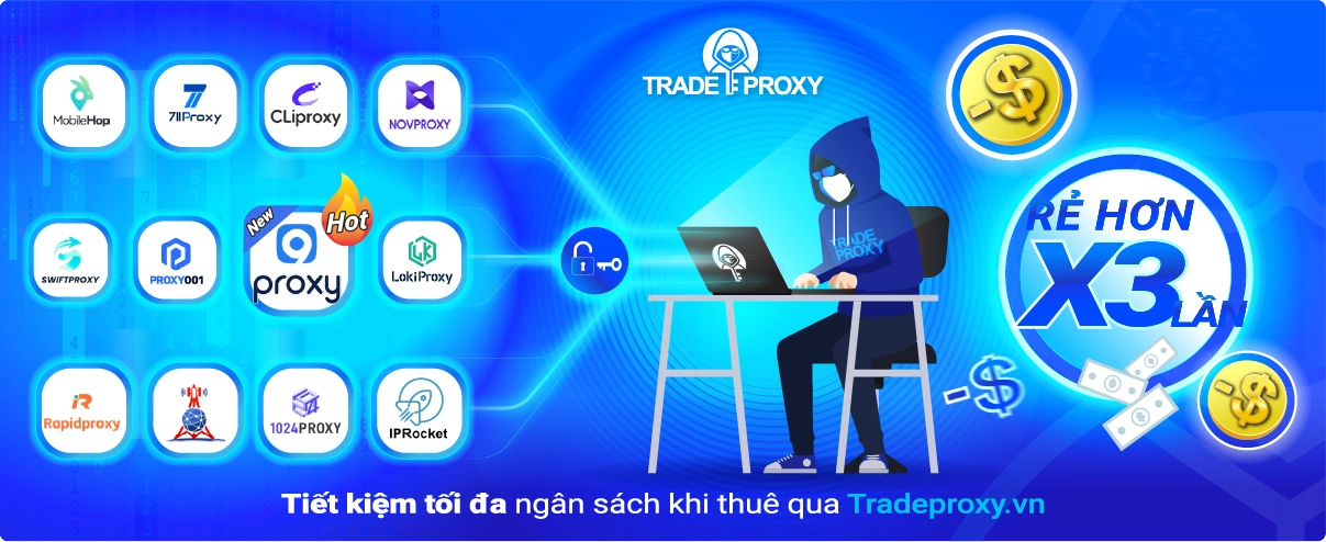 Mua 9proxy pia và các hãng lớn giá rẻ