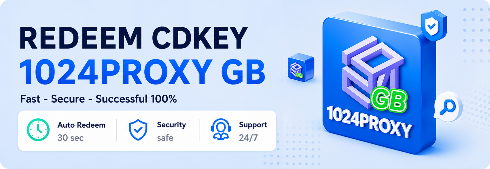 Guide to redeem 1024proxy rotating proxy using a CDKey