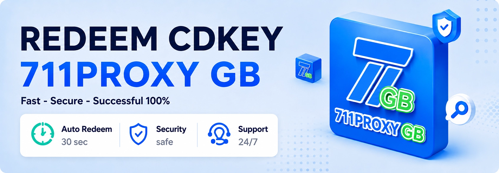 Guide to redeem 711 rotating proxy using a CDKey