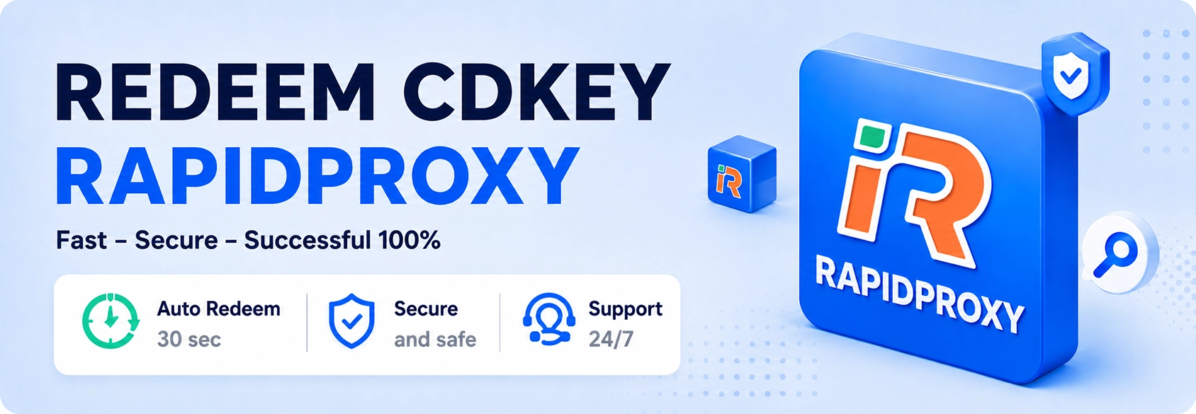 How to use Rapidproxy with a CDkey