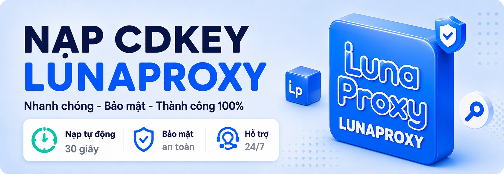 Hướng dẫn nạp GB Luna thông qua CDkey khi mua tại TradeProxy