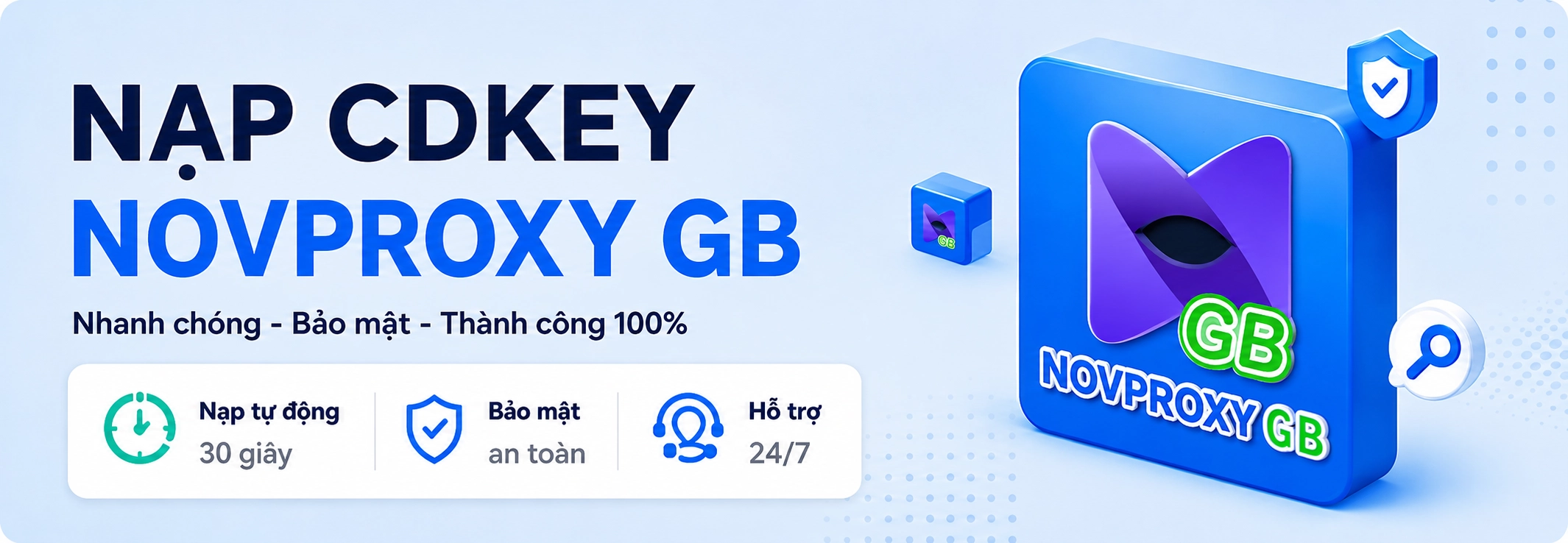 Hướng dẫn nạp Novproxy xoay thông qua CDkey