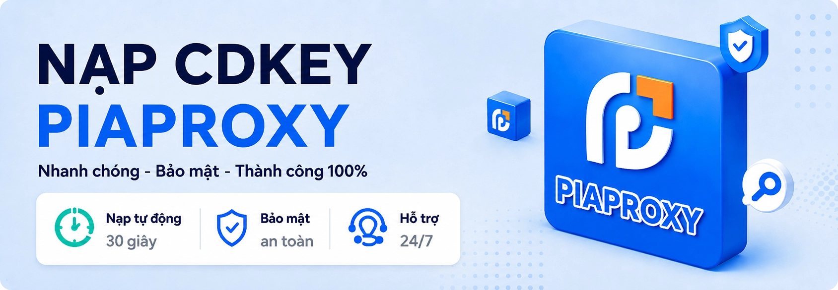 Hướng dẫn nạp Piaproxy bằng CDkey khi mua tại TradeProxy