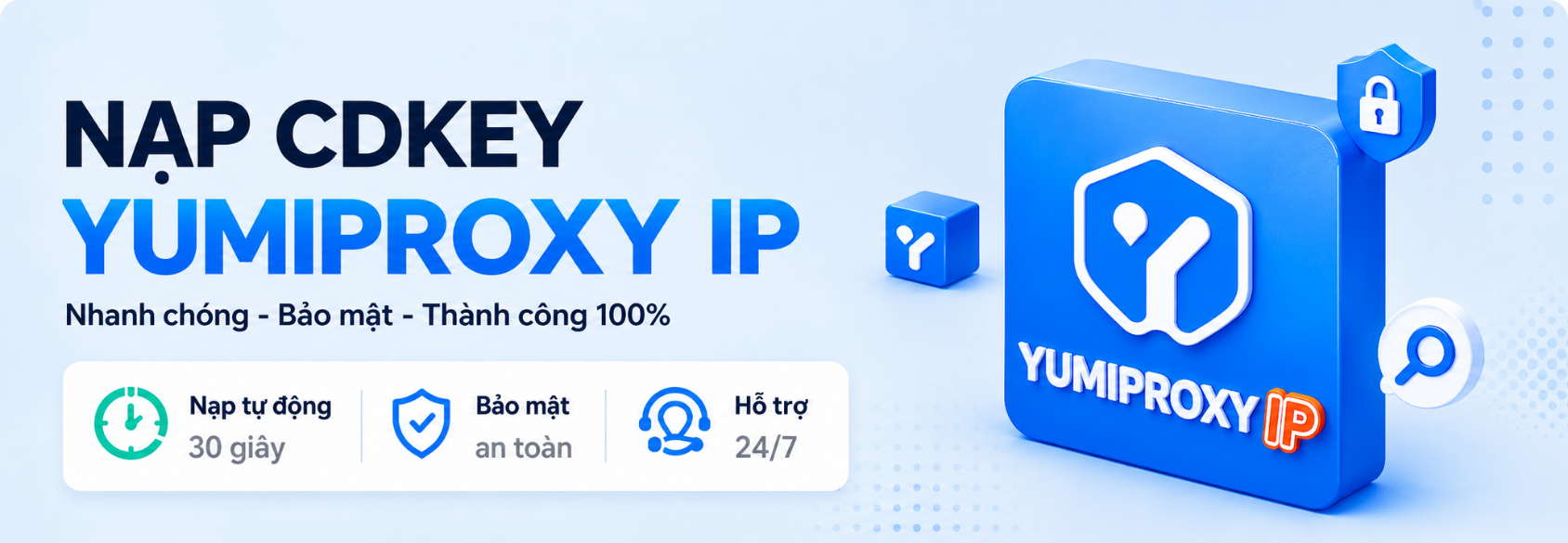 Hướng Dẫn Nạp YumiProxy Bằng CDKey