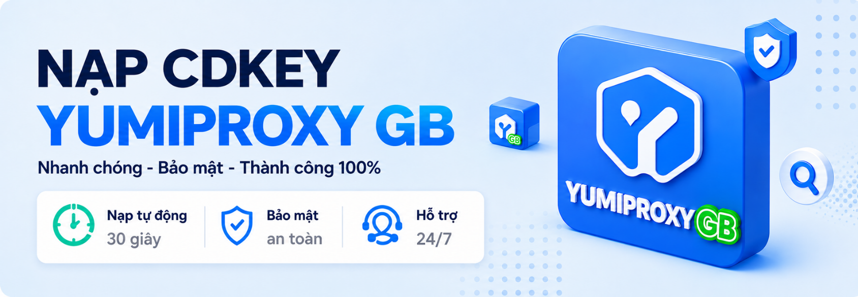 Hướng Dẫn Nạp YumiProxy Proxy Xoay Bằng CDKey
